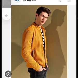 Zara Mustard Yellow Bomber Jacket